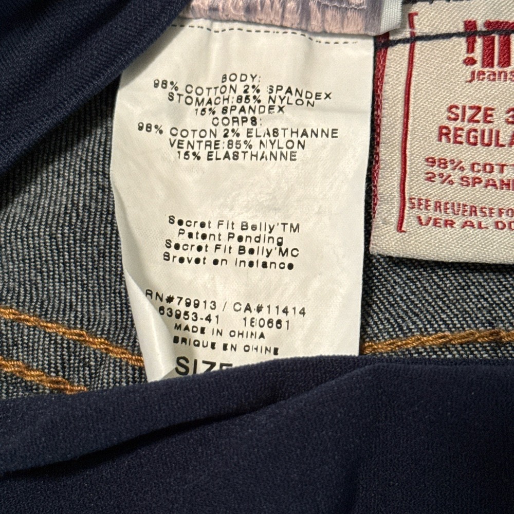 A Pea in the Pod 32 LG  !IT Maternity Jeans Straight Leg Secret Fit Belly - Picture 5 of 5